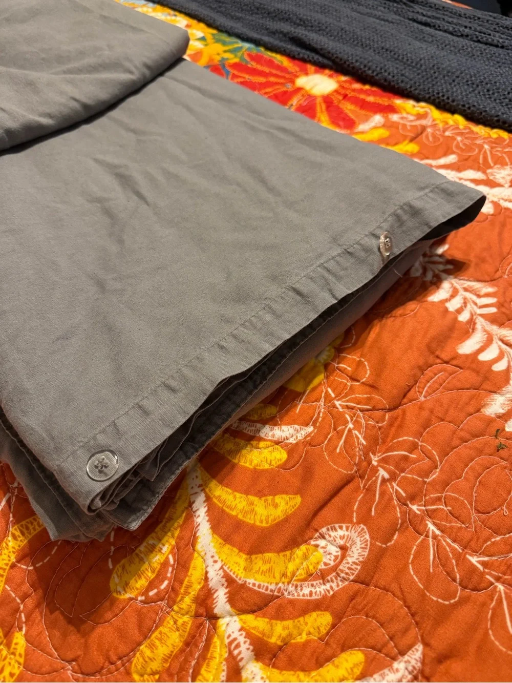 Kenneth Cole Reaction King Duvet Cover + 3 Shams Gray Taupe 4 Piece Set